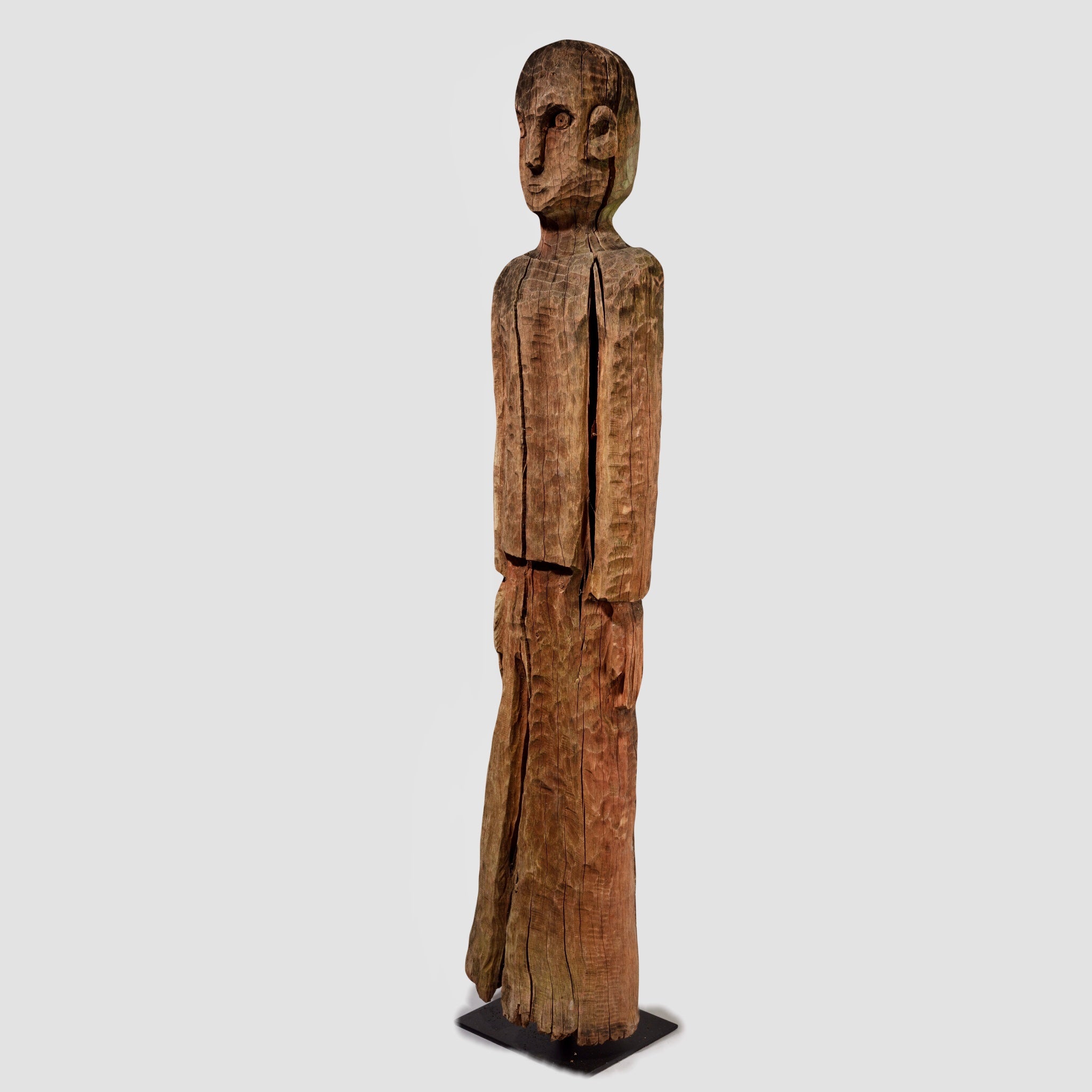 A LARGE FIGURAL POST, KONSO TRIBE OF ETHIOPIA, E.AFRICA ( No 1090)