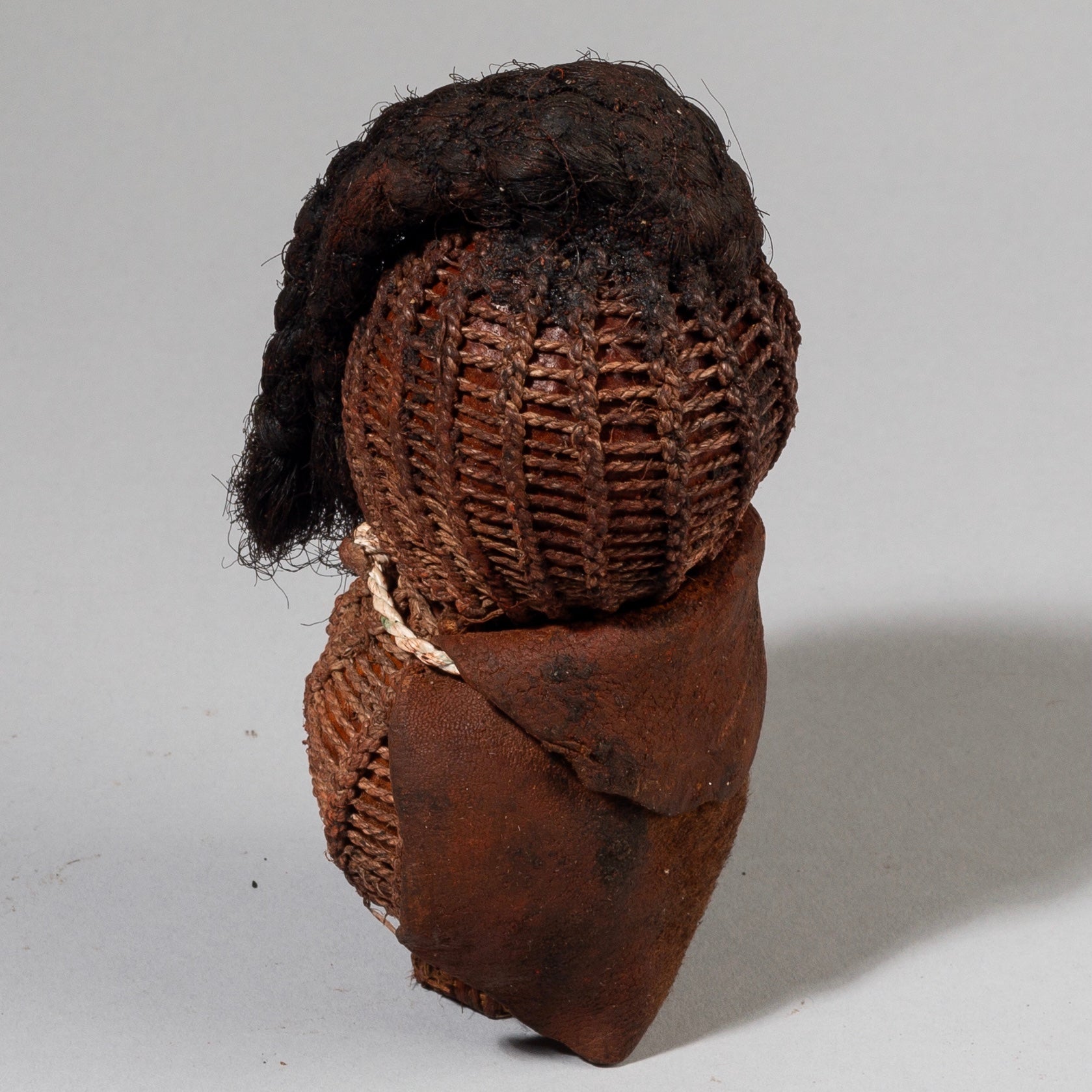 A SEED, FIBRE + LEATHER DOLL, HIMBA TRIBE NAMIBIA (No 3879  )