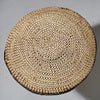 A WOVEN FIBRE+ BEAD BEER POT LID FROM NIGERIA( No 2322)